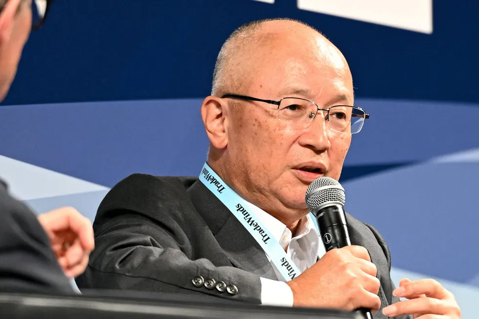 Mitsui OSK Lines chief executive Takeshi Hashimoto.