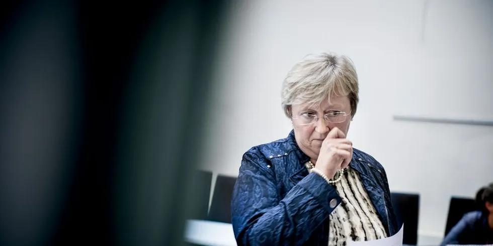 Fiskeriminister Elisabeth Aspaker har ikke behov for å kommentere Jens Christian Holst sitt innlegg. Foto: Klaudia Lech