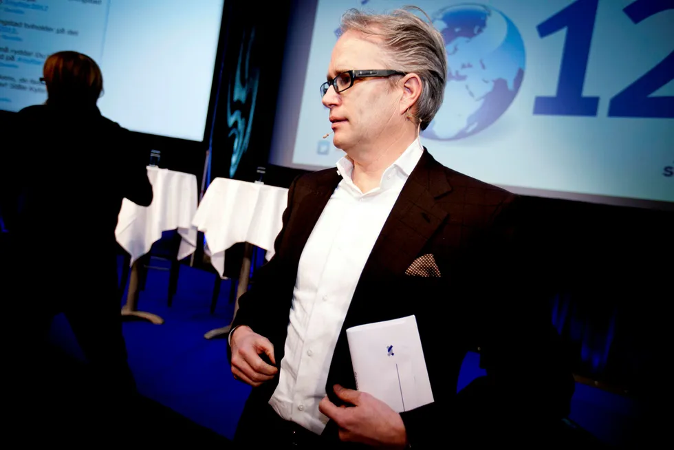 Harald Moræus-Hanssen på Skagenfondenes nyttårskonferanse 2012. Foto: Ida von Hanno Bast