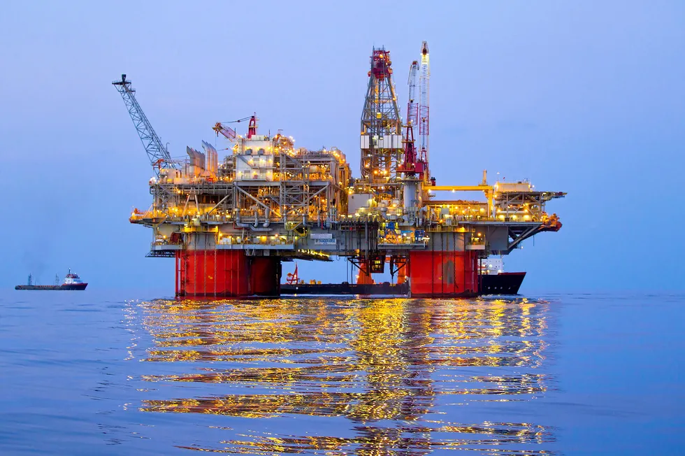 BP's Thunder Horse platform in the Gulf of Mexico