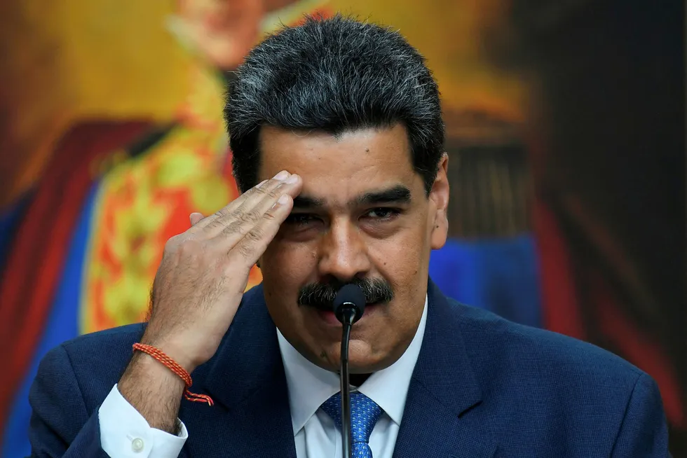Snub: Venezuela's President Nicolas Maduro
