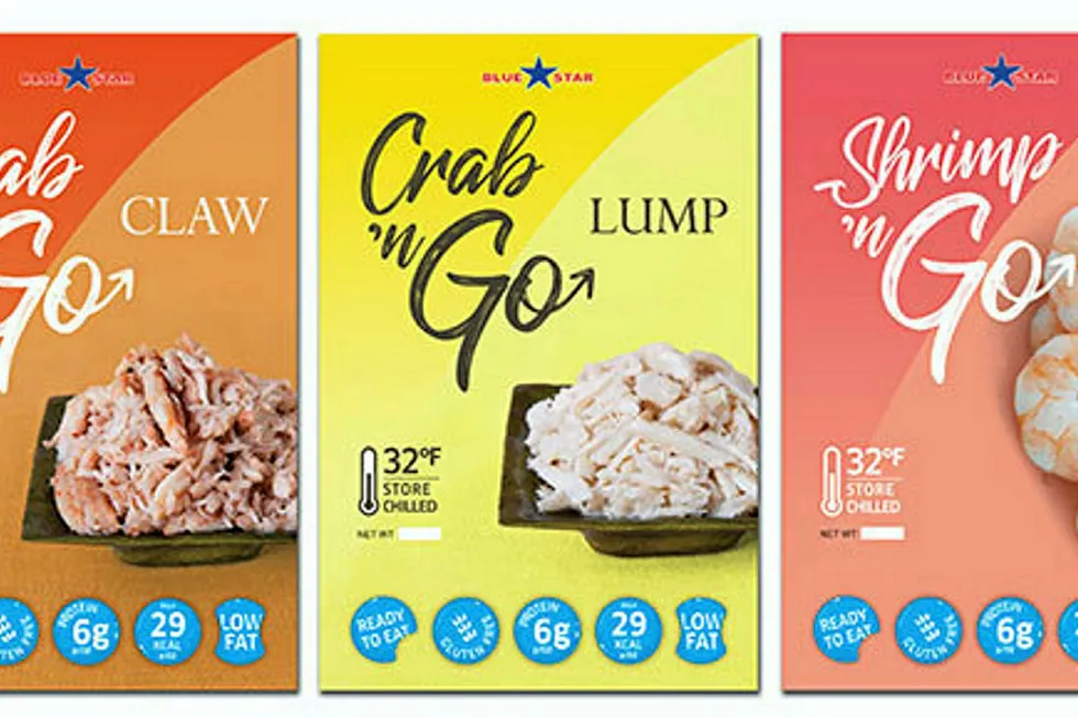 Blue Star's “Crab N Go” & “Shrimp N Go” product.