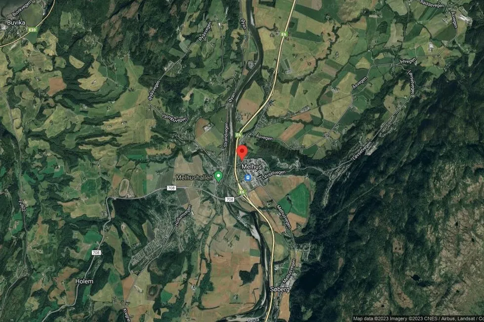 Området rundt Gimsbruvegen 9, Melhus, Trøndelag
