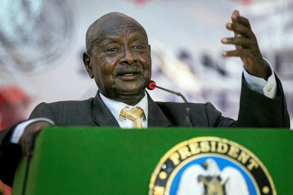 Key role: Uganda's President Yoweri Museveni