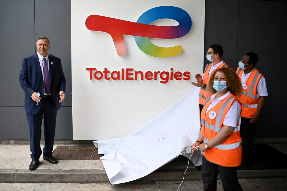 Europe target: TotalEnergies chief executive Patrick Pouyanne (left) says Europe will be a key destination for new supplies from Cameron LNG
