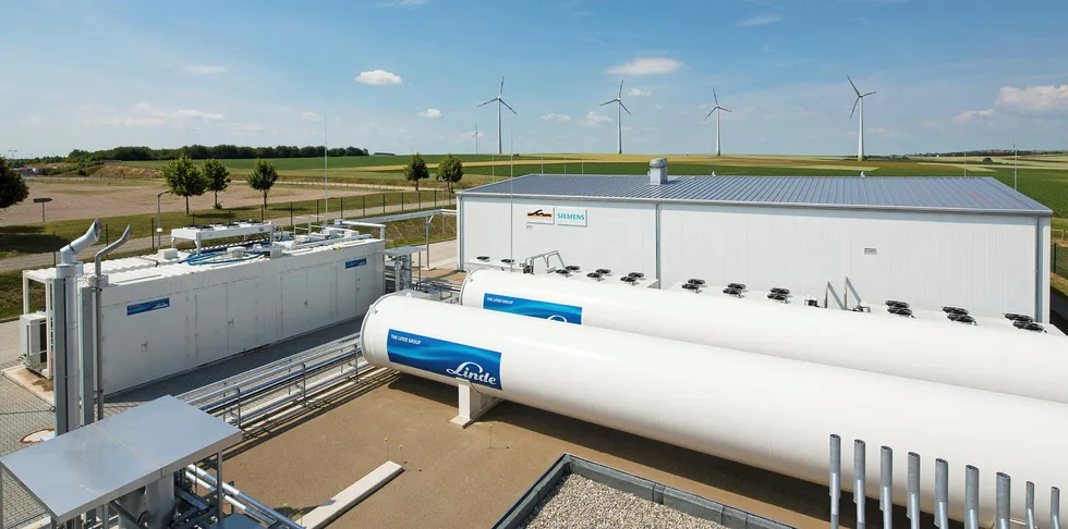 The Energiepark Mainz wind-to-hydrogen plant in Germany.