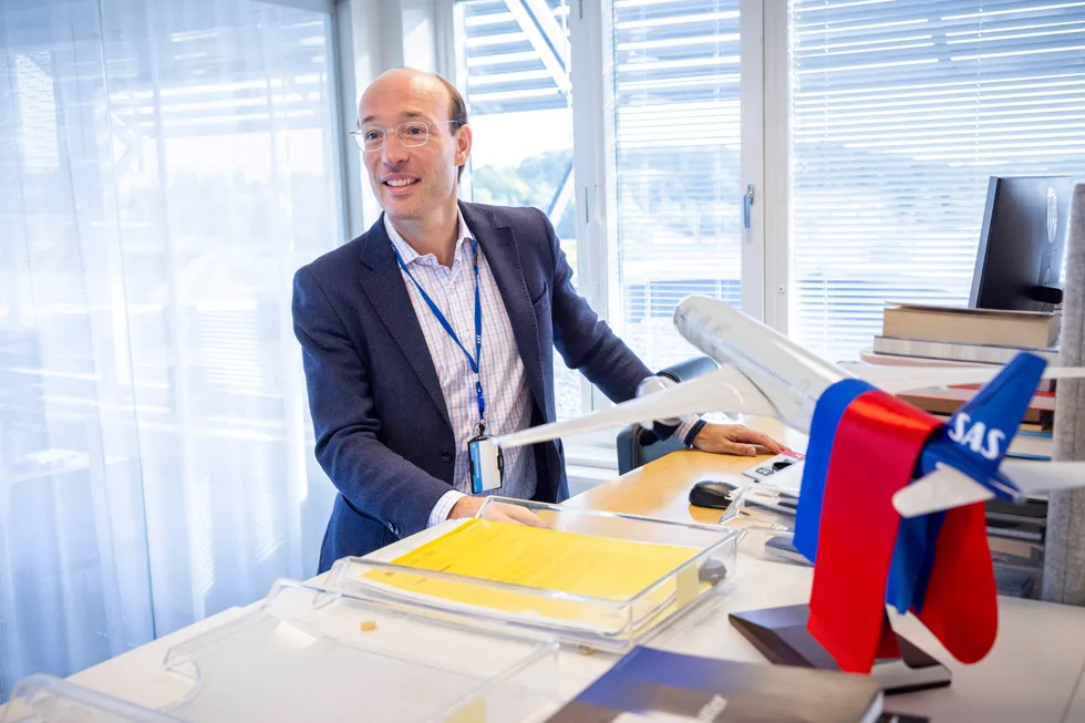SAS-sjef Anko van der Werff har ledet konkursprosessen det siste året fra hovedkontoret i Stockholm og på reise ute i verden. Onsdag morgen var det tid for å oppsummere.