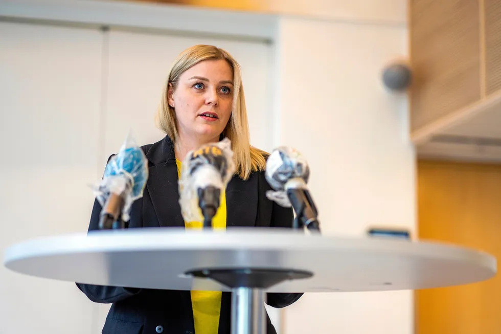 Positive signs: Norway's Energy Minister, Tina Bru