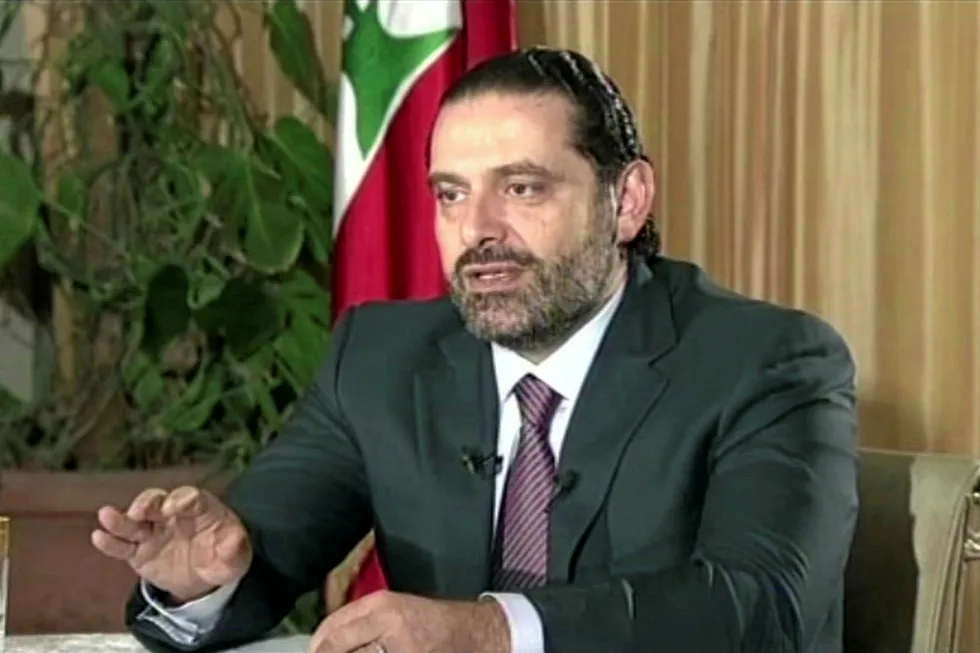 Gone: Lebanon's Prime Minister Saad Hariri quit in a speech from Saudi Arabia
