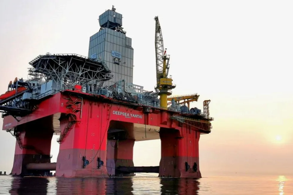 Managed semi-submersible drilling rig: Deepsea Yantai