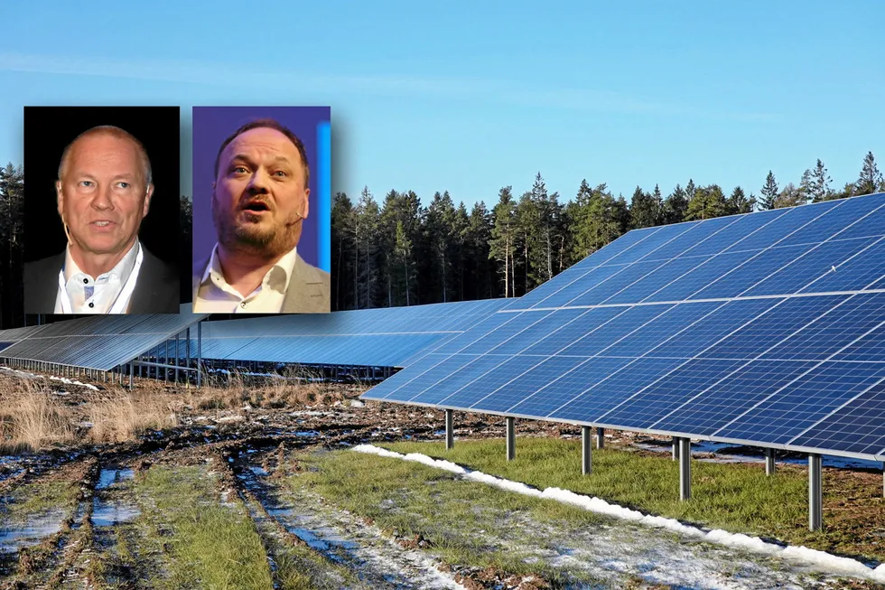 Analytikerne Olav Botnen og Tor Reier Lilleholt peker begge på utfordringene som solbransjen kan stå overfor. Lagringsløsninger som batterier kan bli avgjørende for denne teknologien.