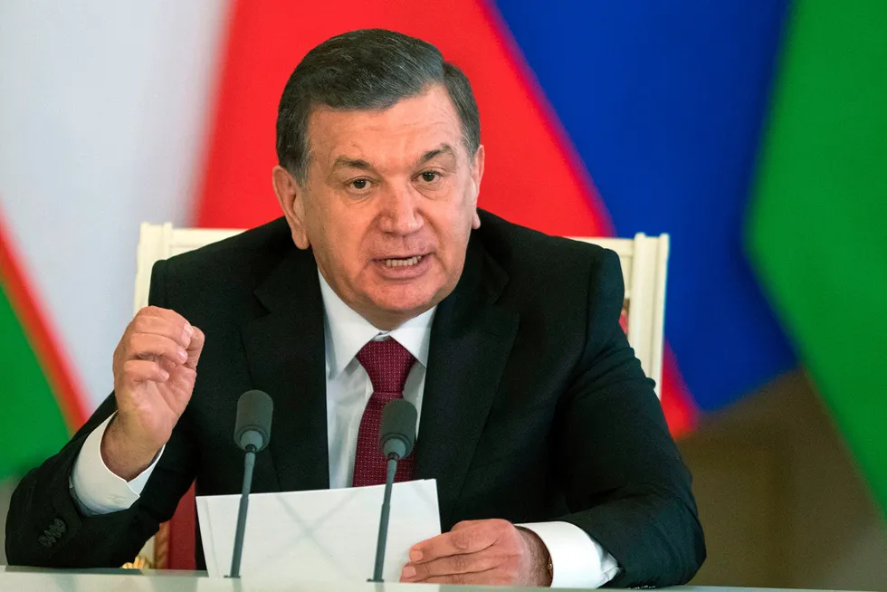 Change of plan: Uzbekistan President Shavkat Mirziyoyev