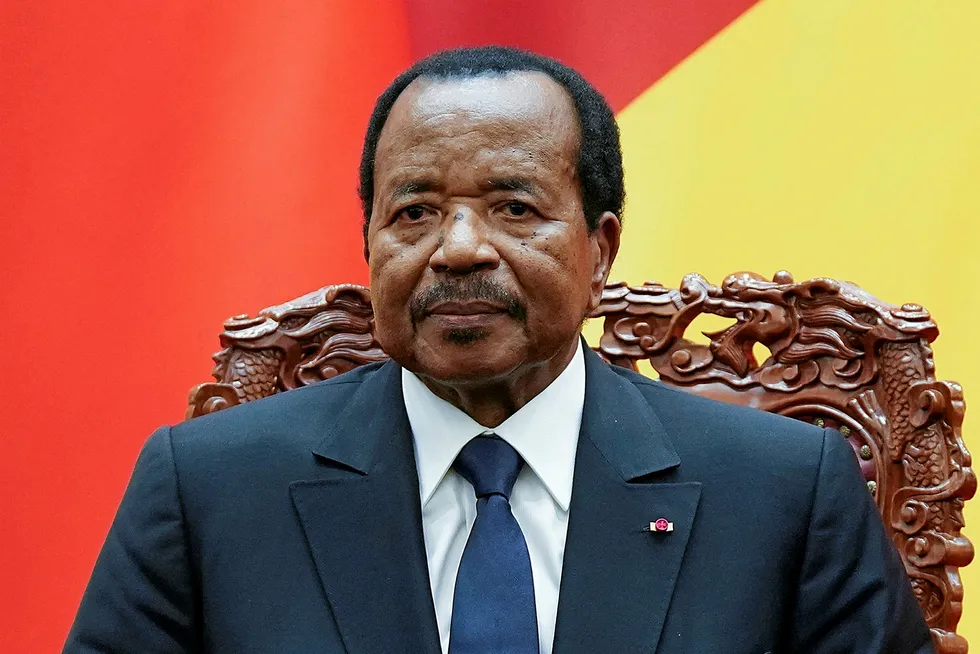 Beleagured: President of Cameroon Paul Biya