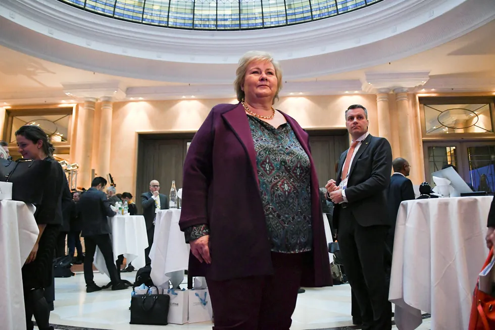 Statsminister Erna Solberg deltok fredag på den store sikkerhetskonferansen i München fredag.