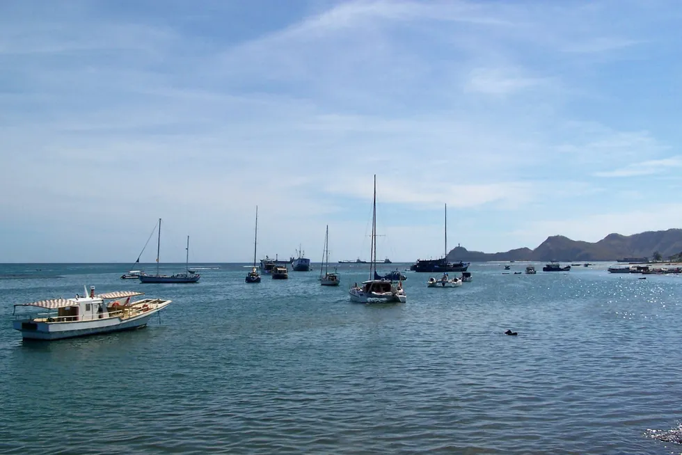Dili harbour: in Dili, the capital of Timor-Leste