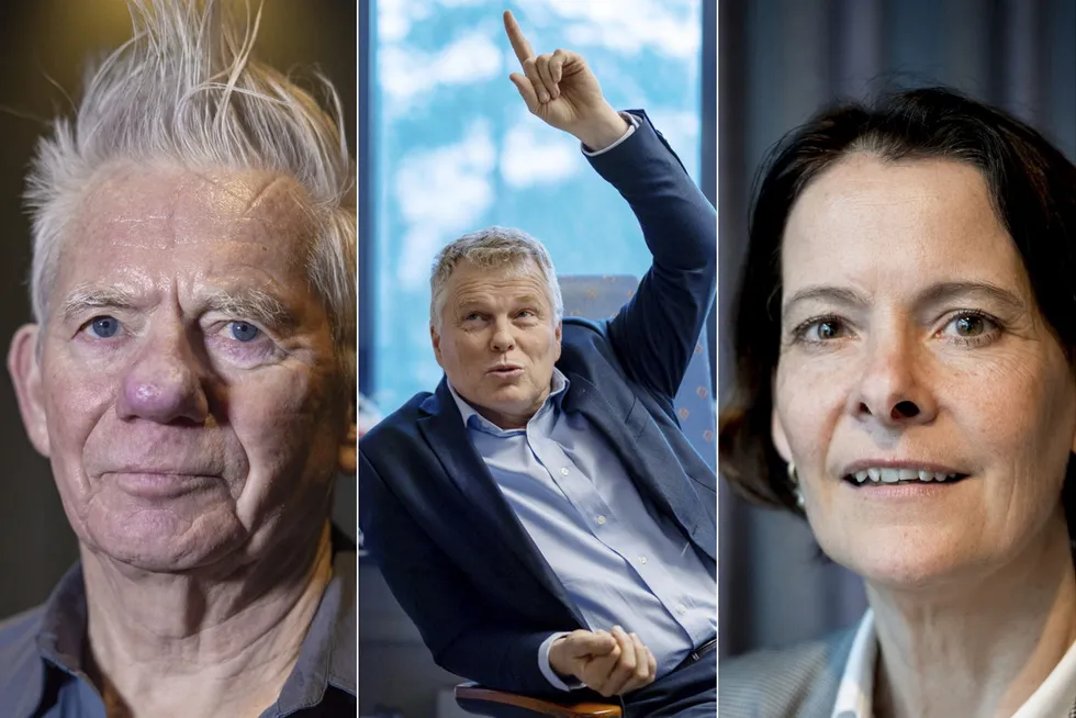 Kalle Moene, professor emeritus ved Universitetet i Oslo, Ola Grytten, professor ved NHH og investeringsdirektør i Skagen, Alexandra Morris.