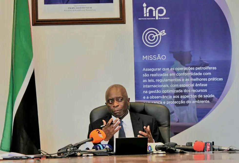Drill delay: Carlos Zacarias, head of INP, Mozambique's oil and gas regulator