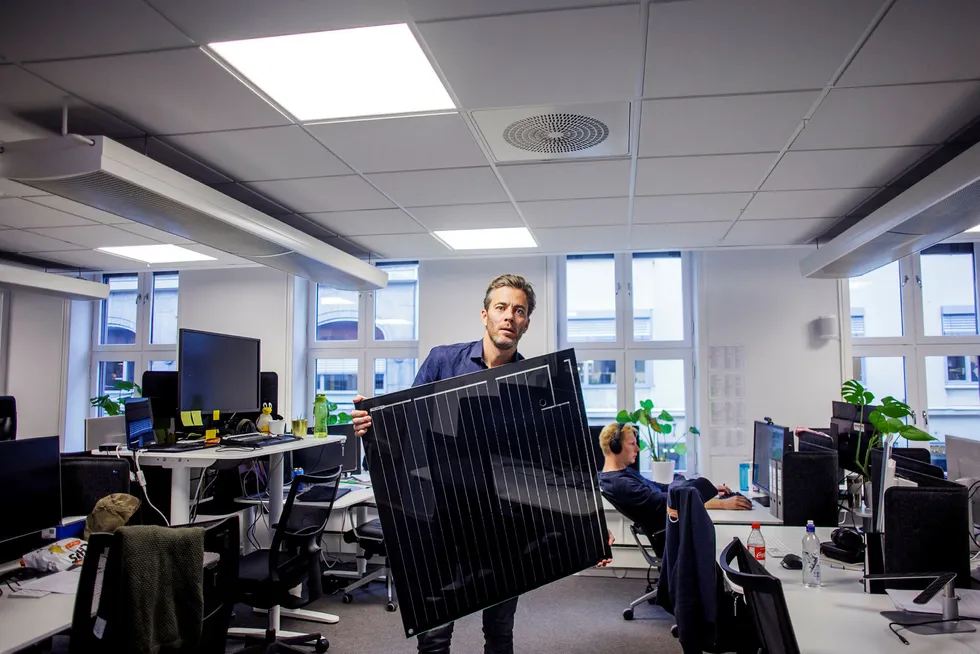 – Vi selger solceller fra et nettverk av installatører. Dette har vi gjentatte ganger forelagt dokumentasjon på for Hafslund, sier administrerende direktør i Otovo, Andreas Thorsheim.