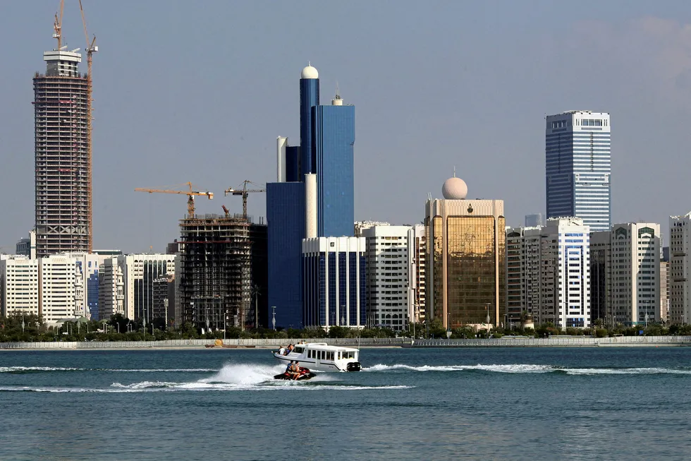 Overview: the Abu Dhabi skyline