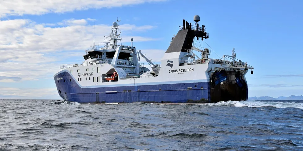 «Gadus Poseidon» er i flåten til Finnmark Havfiske AS som er et datterselskap av Lerøy Havfisk.