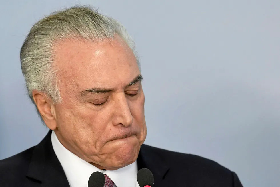 Pressure: Brazilian President Michel Temer