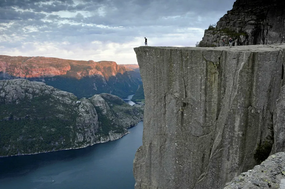 Drop-off: Norway's Pulpit Rock (Prekestolen) landmark