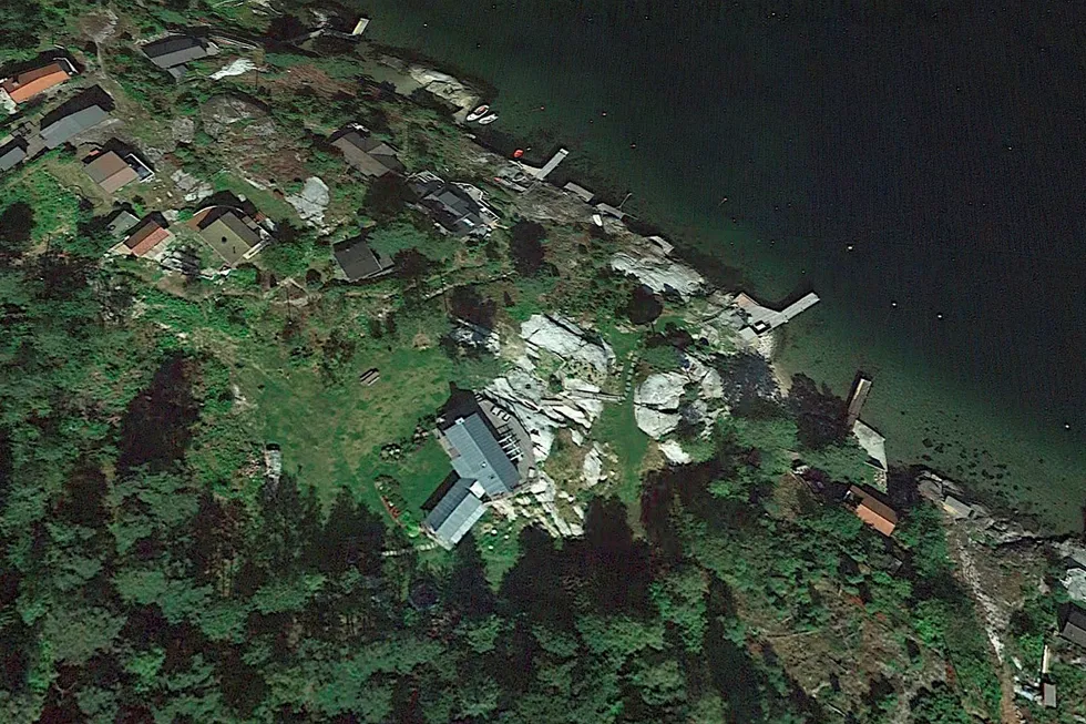 Slik så eiendommen til Tidemandsen på Siktesøya ut i 2015.