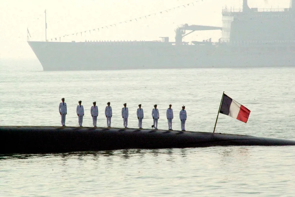 Europas atomparaply? Den franske ubåten «Perle», utstyrt med atomraketter, del av Frankrikes «Force de frappe».