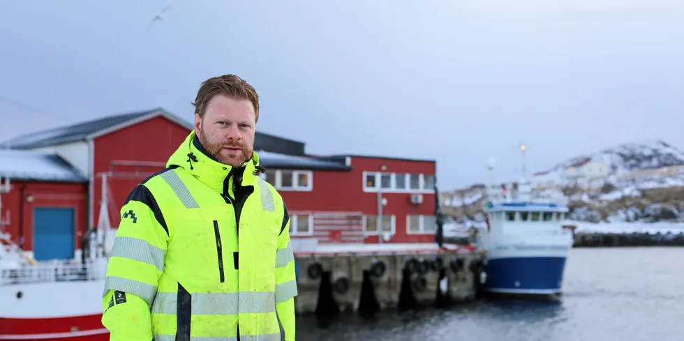 Roy Gustav Hunskår, driftsleder på sjømatbedriften Gunnar Klo, avdeling Stø.