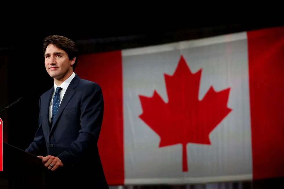 Minority government: Liberal leader and Canadian Prime Minister Justin Trudeau speaks after the federal election at the Palais des Congres in Montreal, Quebec, Canada