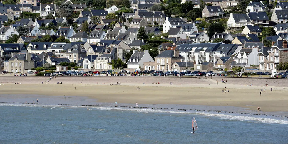 French coastal town of Saint-Brieuc in Brittany.