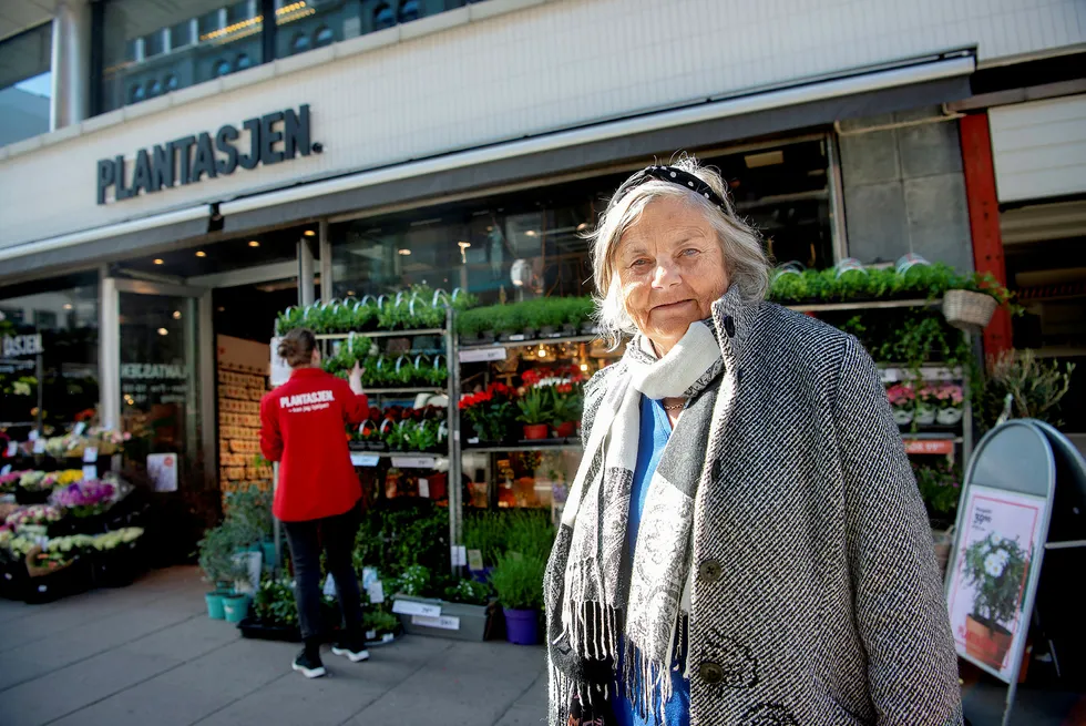Elisabeth Calmeyer var onsdag på Plantasjen i Grensen i Oslo for å handle miniplanter.
