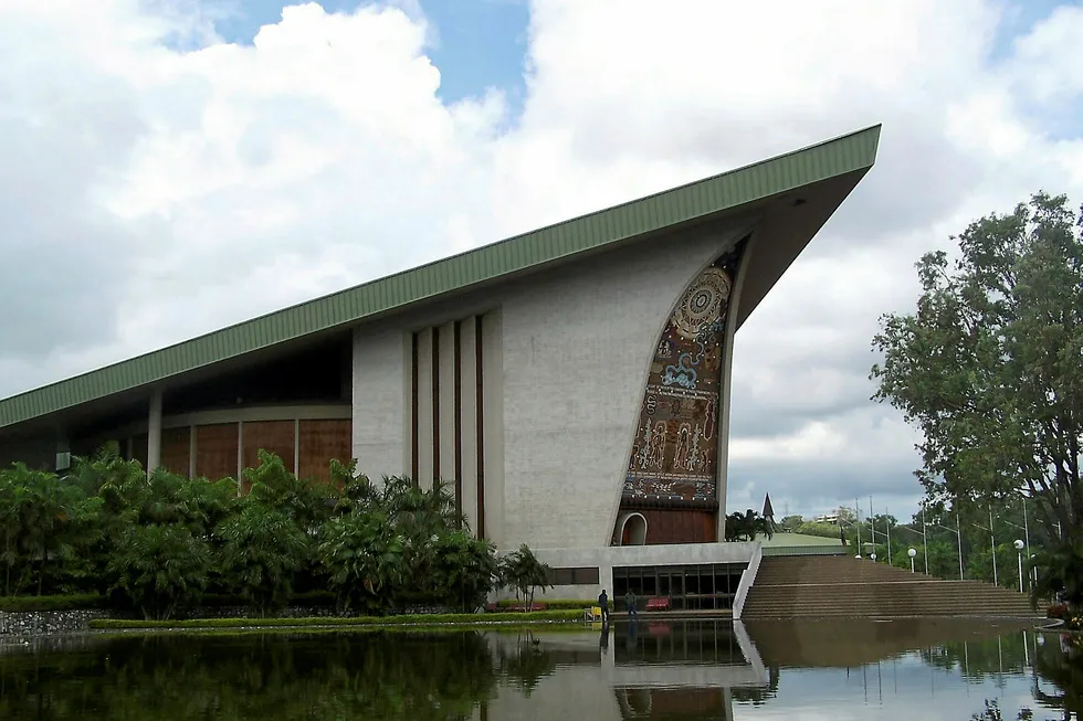 Distinctive: Papua New Guinea's parliament building in Port Moresby