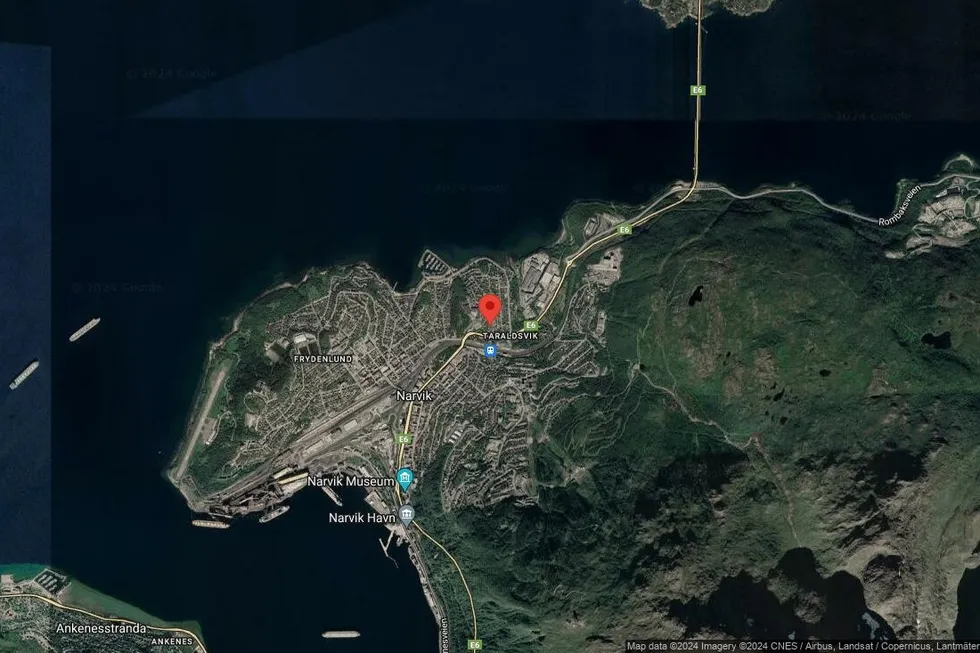 Området rundt Ursins vei 1A, Narvik, Nordland