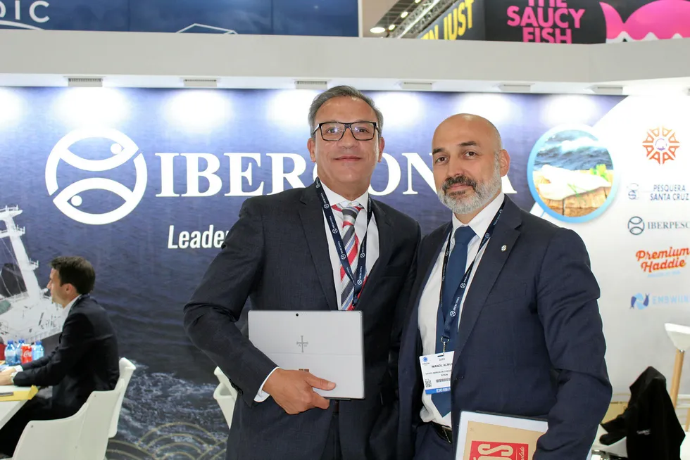 Iberconsa Commercial Director Jesus Mencia (L), and General Manager Imanol Almudi. Iberconsa executives.