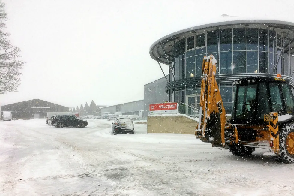 Snowbound: the venue for East of England Energy Group’s conference and exhibition in Norwich this week