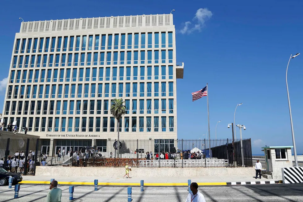 Flere ansatte på den amerikanske ambassaden i Cuba skal ha blitt syke av blant annet høyfrekvent lyd. Foto: Desmond Boylan/AP Photo/NTB scanpix
