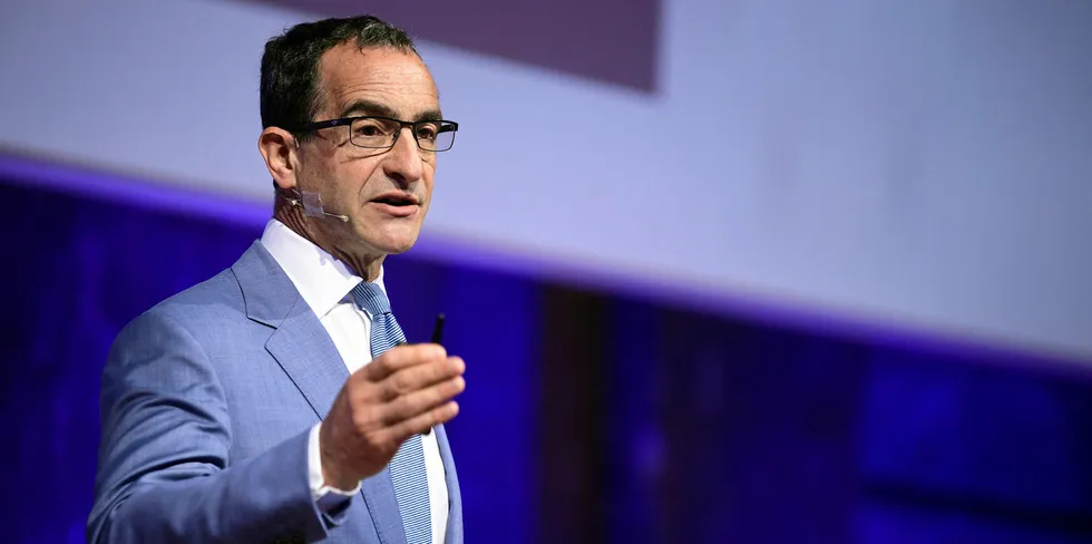 Michael Liebreich speaking at the Eurelectric Power Summit in Florence in May.