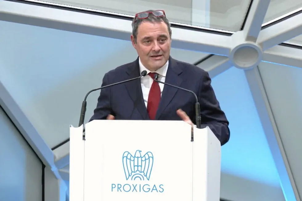 Central role: Stefano Besseghini, president of Italy’s energy regulator, ARERA, addressing the audience at Proxigas’ event in Rome.