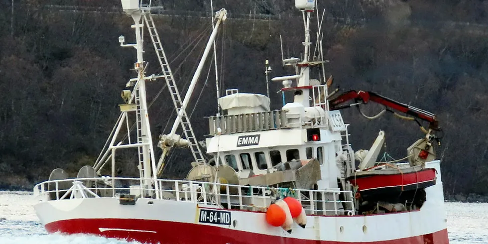 TIL LEVERING: «Emma» på tur til båtens gamle hjemtrakter i Lofoten for å levere 100 tonn sild fra Kvænangen.