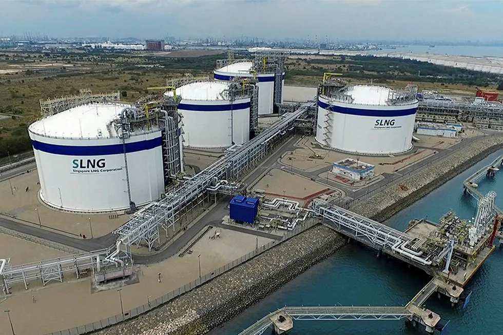 Green power: Total will provide a new solar power system for the Singapore LNG terminal on Jurong Island