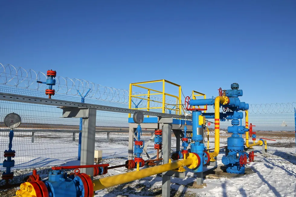 New purpose: A production well at the Orenburg oil and condensate field operated by a local subsidiary of Russian oil producer Gazprom Neft