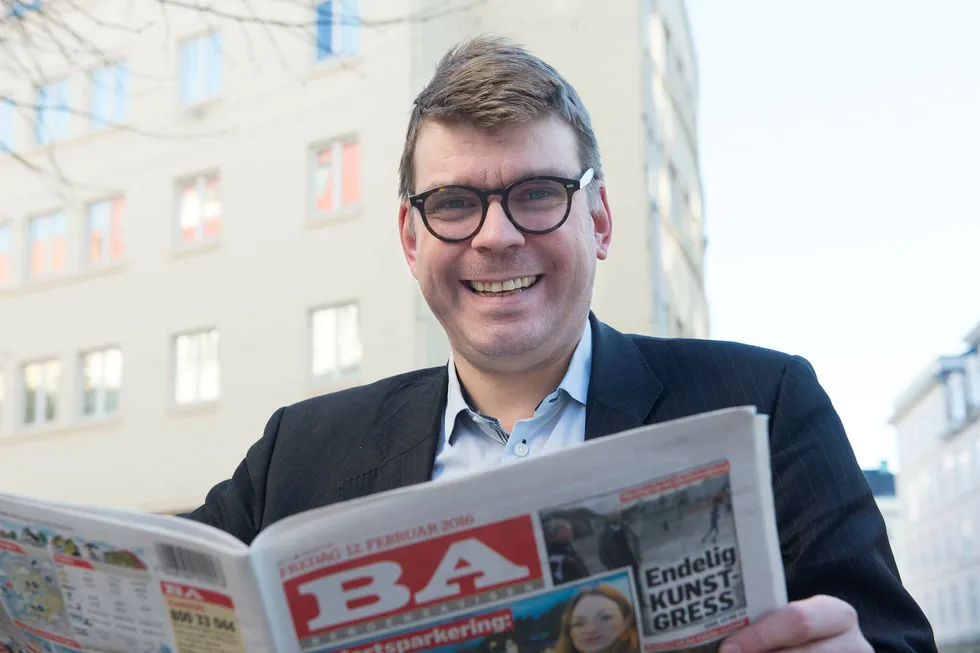Sjefredaktør i BA, Sigvald Sveinbjørnsson. Foto: ARNE RISTESUND / BA