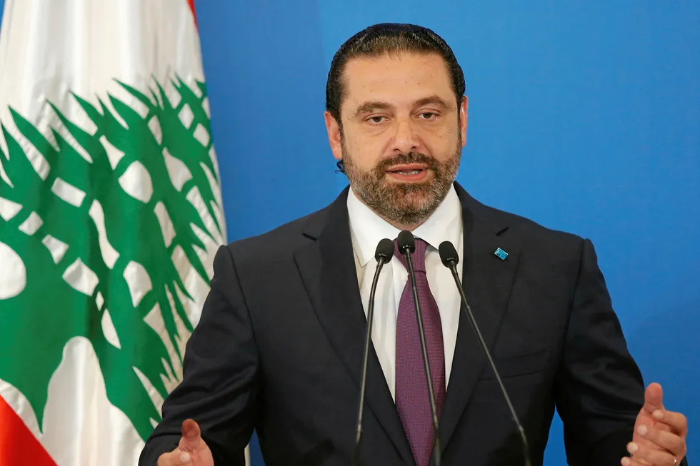 Goal: Lebanese Prime Minister Saad Hariri