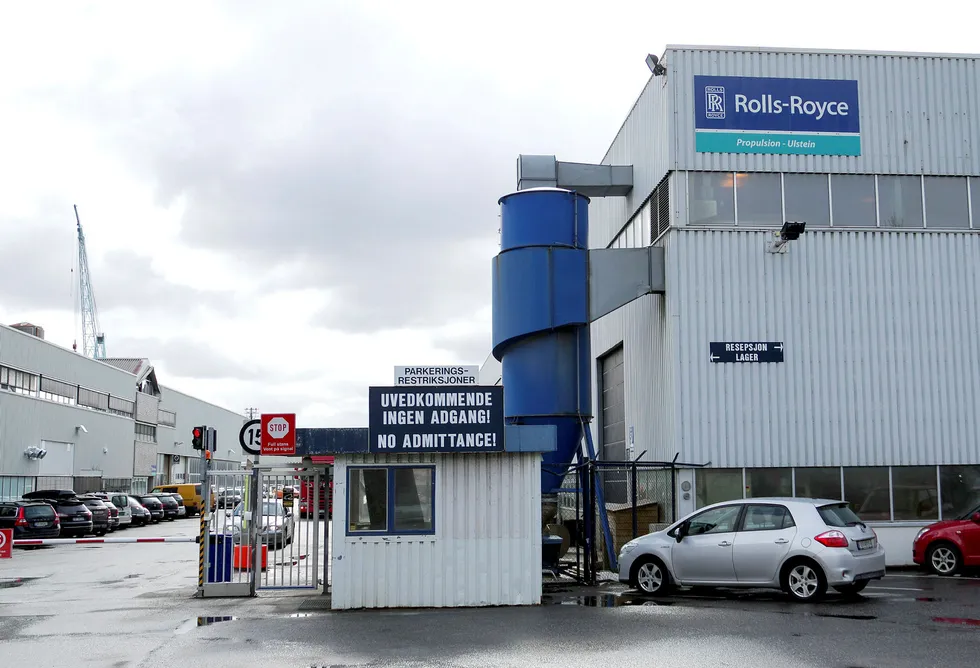 Rolls-Royce gir alle ansatte i marinedivisjonen tilbud om sluttpakker. Foto: Johan Slåttavik / Vikebladet Vestposten,/NTB scanpix
