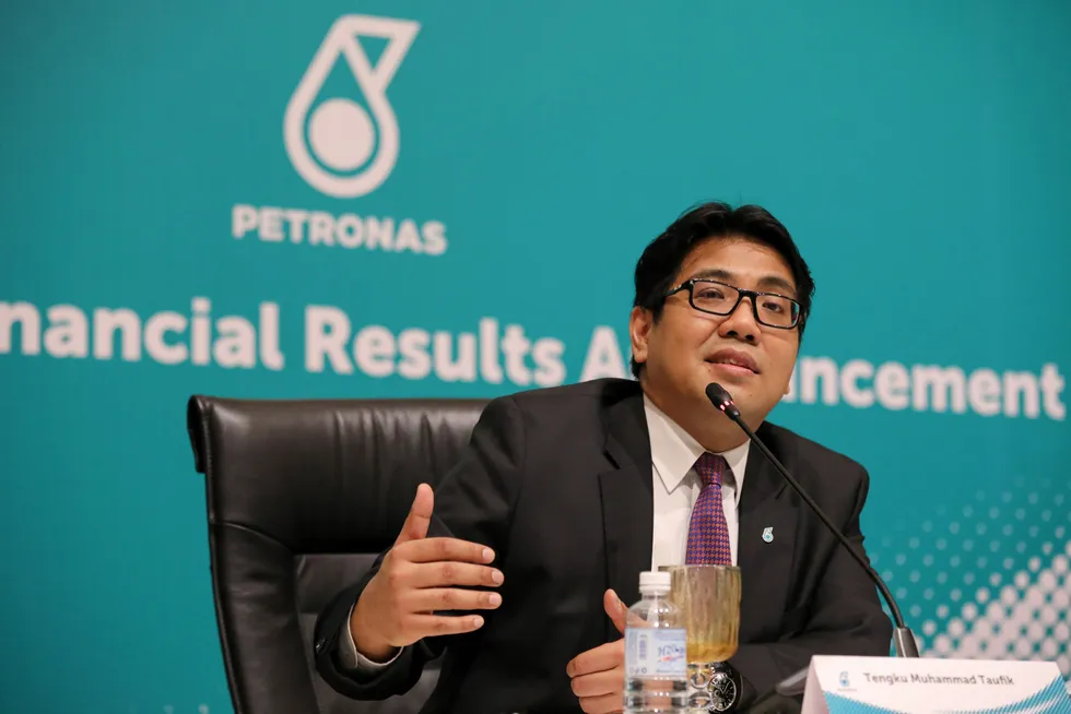 Project plans: Petronas chief executive Tengku Muhammad Taufik Tengku Aziz
