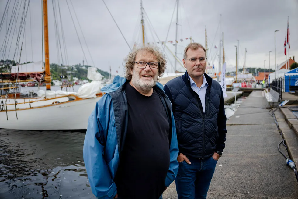 Frederic Hauge og Bellona har funnet sammen med Tor Svelland. Begge to er i Arendal denne uken med resten av initiativtagerne i Accelerate.