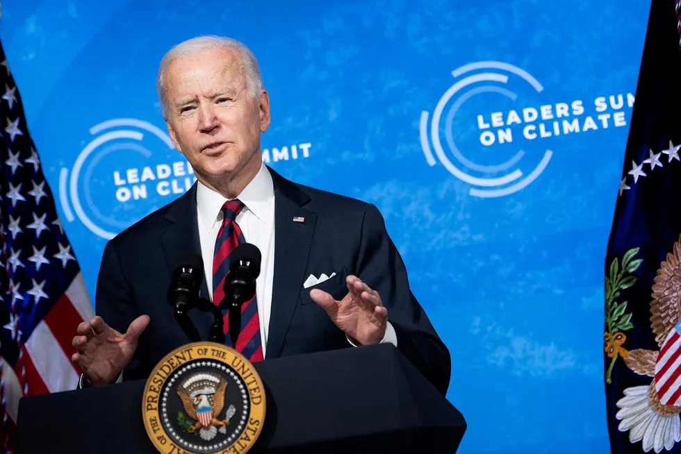Emissions slash: US President Joe Biden sharply ramped up US ambitions on slashing greenhouse gas emissions by 50% to 52% by 2030 compared with 2005 levels