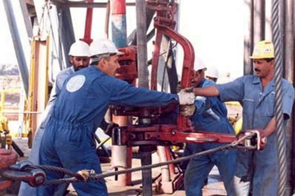 Earlier operations: OGDC drilling onshore