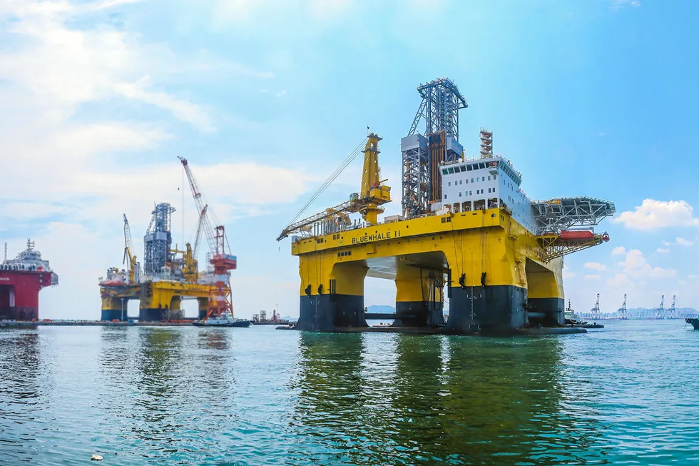Deep joy: the semi-submersible rig Bluewhale II drilled a second successful gas hydrate well in 2019 in the South China Sea